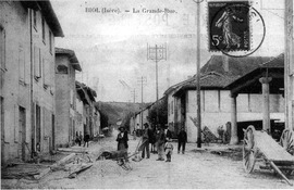 Die Hauptstraße im Jahr 1908