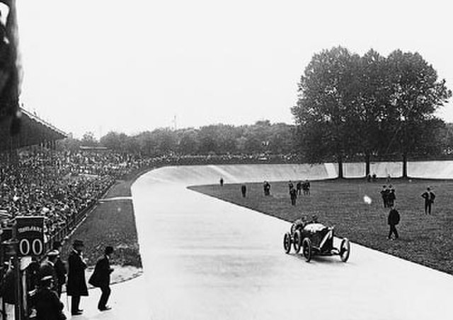 Georges Boillot winning the 1912 French Grand Prix in Dieppe, France