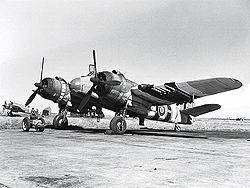 Egy „Normandia-sávos” Beaufighter Hercules motorokkal