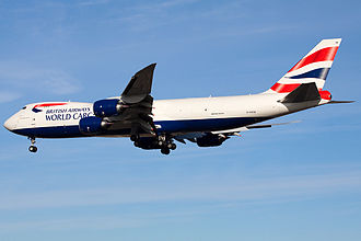 Global Supply Systems Boeing 747-8F operated for British Airways World Cargo British Airways World Cargo 747-8 G-GSSE.jpg