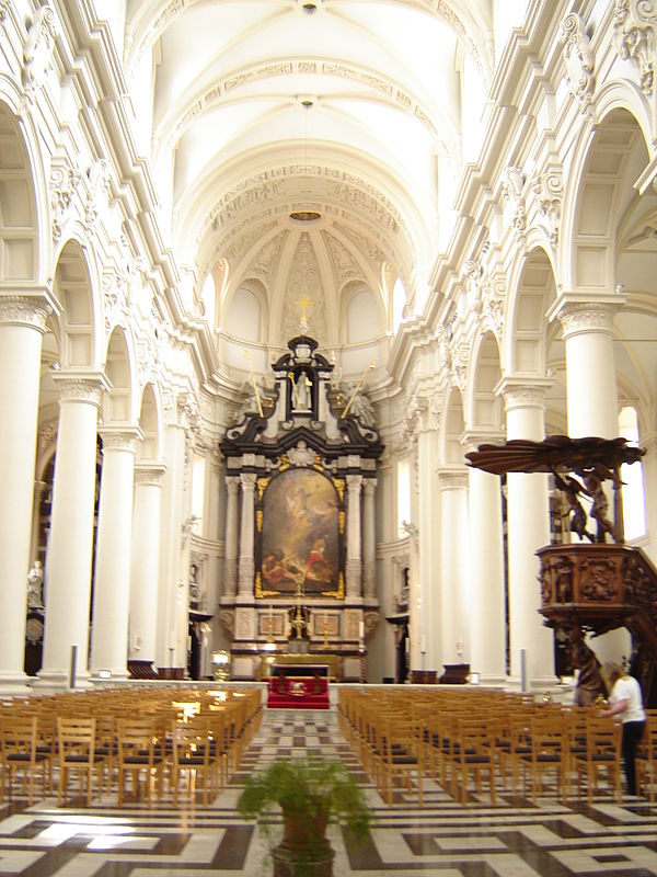 The St. Walburga Church in Bruges was originally a Jesuit church