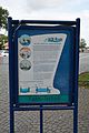 Brunsbüttel, Infotafel zum Radweg NOK-Route