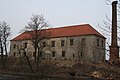 English: Building of Valeč Castle. Čeština: Budova zámku ve Valči.