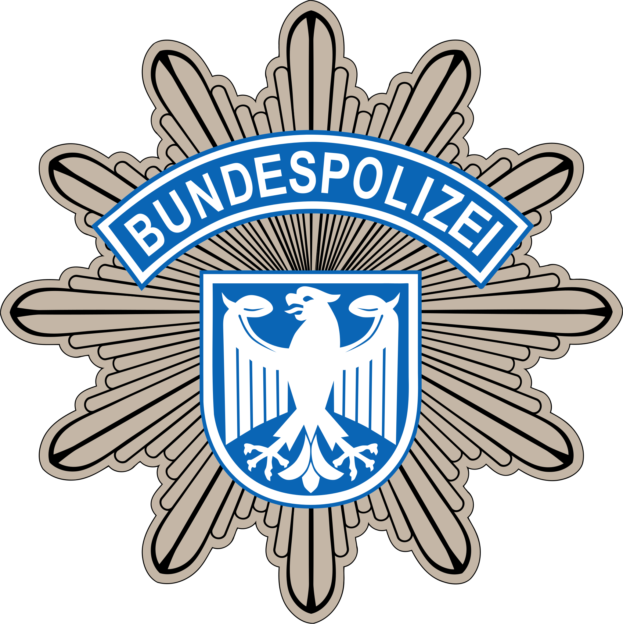 File:Bundespolizeistern blau.svg - Wikimedia Commons