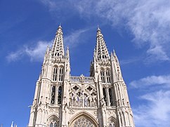 Agujas de las torres, catedral, Burgos, (1442-1458)