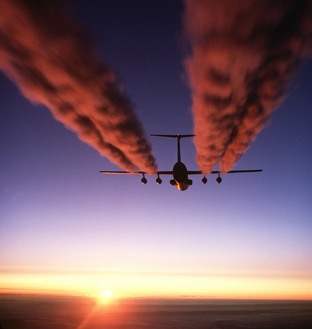 Greenhouses gasses emitted at the altitude of aircraft are more potent than an equivalent amount emitted on the ground.