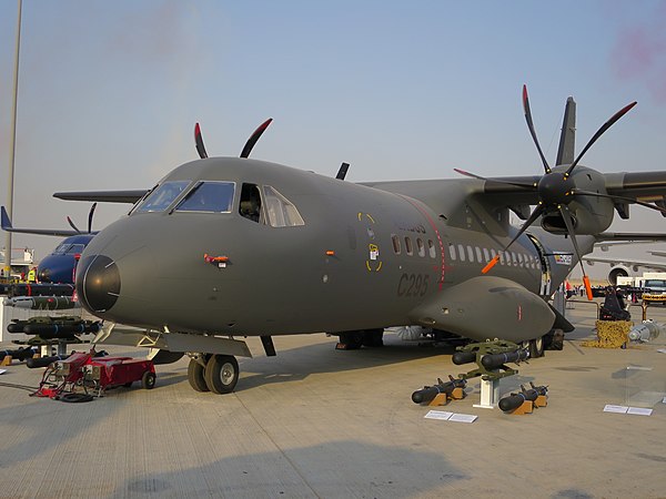 C-295 Armed ISR variant at Dubai Air Show 2017