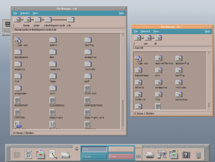 The Common Desktop Environment, AIX's default graphical user interface