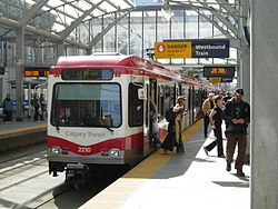 C-Train at City Hall Station Calgary LRT-3.JPG