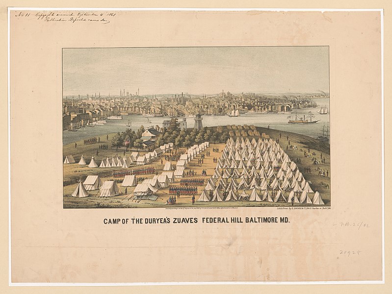 File:Camp of the Duryea's Zuaves (i.e., Zouaves) Federal Hill, Baltimore Md LCCN2003656642.jpg