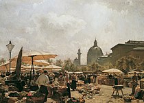 ウィーンのナシュマルクト(Naschmarkt) (1894) オーストリア・ギャラリー