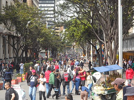 Street view in Bogota