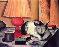 "Cat and Lamp" (1928)