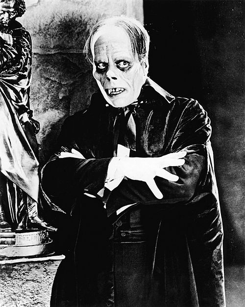 Lon Chaney as Erik, The Phantom, in Universal's 1925 silent film version of The Phantom of the Opera