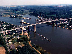 Chesapeake & Delaware Canal from Chesapeake City.jpg