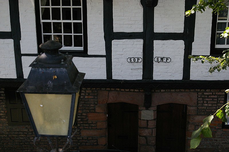 File:Chester, parish boundary signs on Park St, from the walls - geograph.org.uk - 3241069.jpg