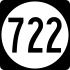 Marqueur State Route 722