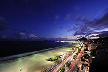 The single concert at Rio de Janeiro's Copcabana Beach saw Madonna play to a crowd of over 1.6 million people, the biggest audience of her career. Copacabana Rooftop View.jpg