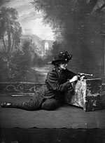 Countess Markievicz on stage, probably in the Abbey Theatre Countess Markievicz.jpg