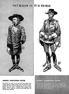 Karikaturen von George Armstrong Custer des Illustrators/Karikaturisten Jack Davis