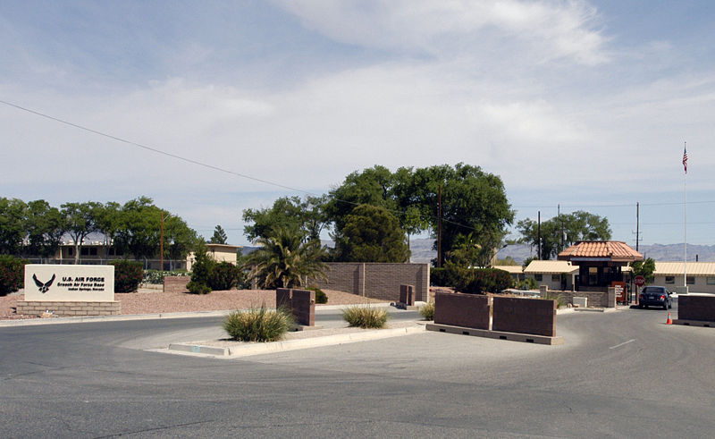 File:Creech Air Force Base main gate.jpg