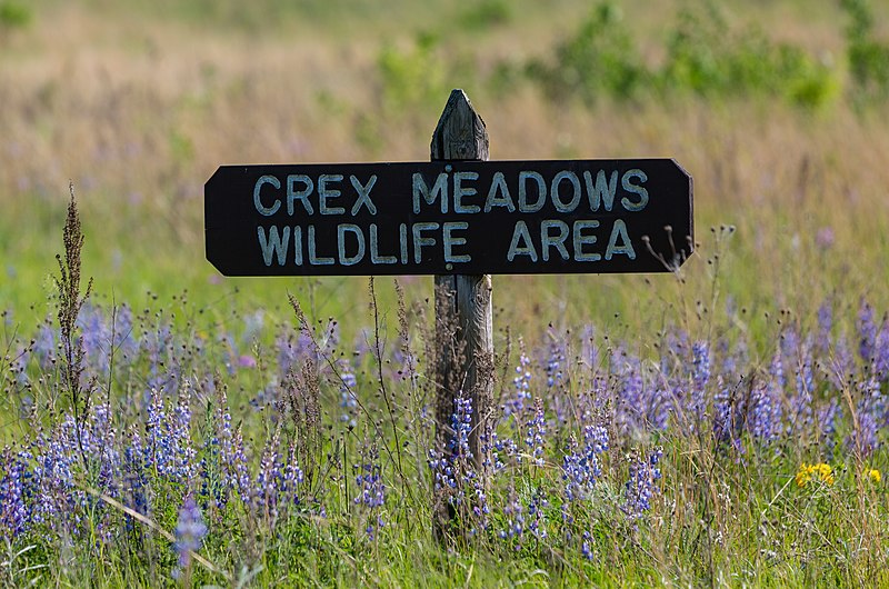 File:Crex Meadows Wildlife Area Sign - Wisconsin (34247867354).jpg