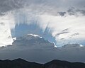 Crown-ray cloud shadow, Owens Valley