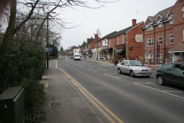 The shops in Duke's Ride near Crowthorne Station
