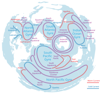 Map of gyres centered near the south pole (click to enlarge)