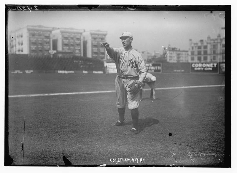 File:Curt Coleman, New York AL, at Hilltop Park, NY (baseball) LCCN2014690590.jpg