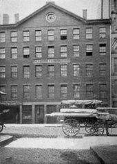 Boston Custom House, Custom House Street, where Hawthorne worked c. 1839–40[20]