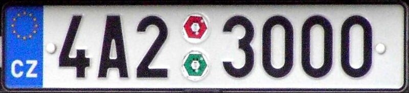File:Czech Republic (CZ) European Union license plate.jpg