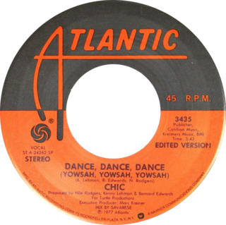 <span class="mw-page-title-main">Dance, Dance, Dance (Yowsah, Yowsah, Yowsah)</span> 1977 single by Chic