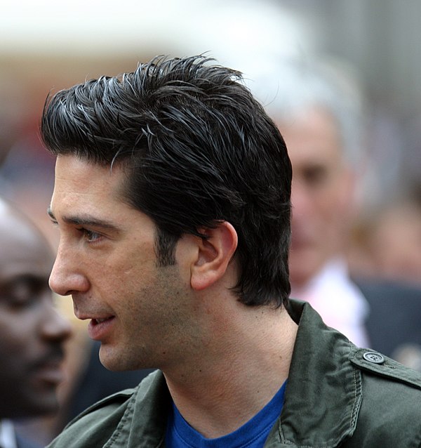 Schwimmer at the London premiere of Madagascar, 2005