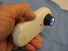 A modern polarized dermatoscope. Dermatoscope.jpg