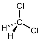 Dichloromethane molecular structure.svg