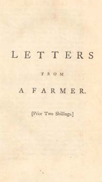 Dickinson's Letters from a Farmer in Pennsylvania