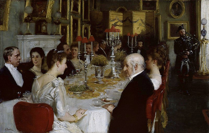 File:Dinner at Haddo House, 1884 by Alfred Edward Emslie.jpg