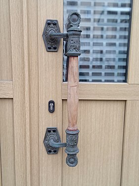 Old door handle in Gomel.Belarus