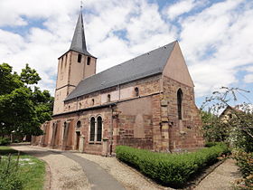 Illustrasjonsbilde av artikkelen Saint-Laurent protestantiske kirke i Dorlisheim