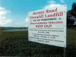 Dorney Road Landfill Sign.png