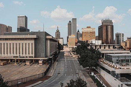 Tulsa is the state's second-largest city by population and by land area.