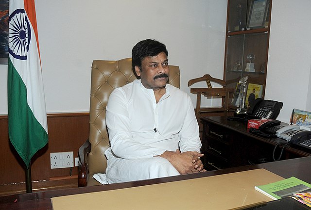 Chiranjeevi taking charge as the Minister of State (Independent Charge) for Tourism, in New Delhi in 2012