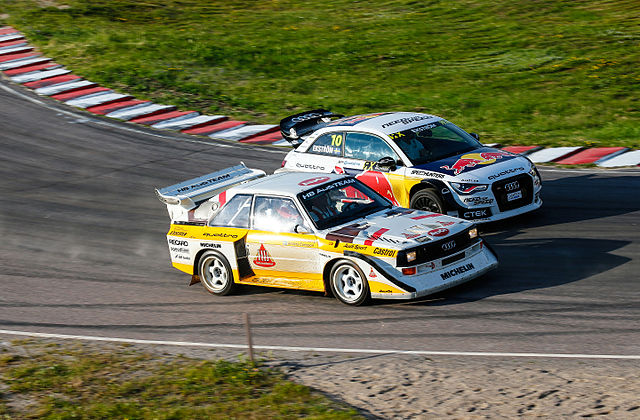 Audi Sport Quattro S1 E2 driven during the 2015 FIA World Rallycross Championship