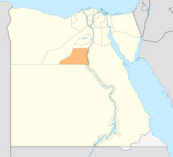 Minya Governorate on the map of Egypt