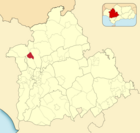 Расположение муниципалитета Эль-Гарробо на карте провинции