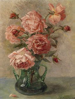 Elise Nees von Esenbeck Rosen in Vase