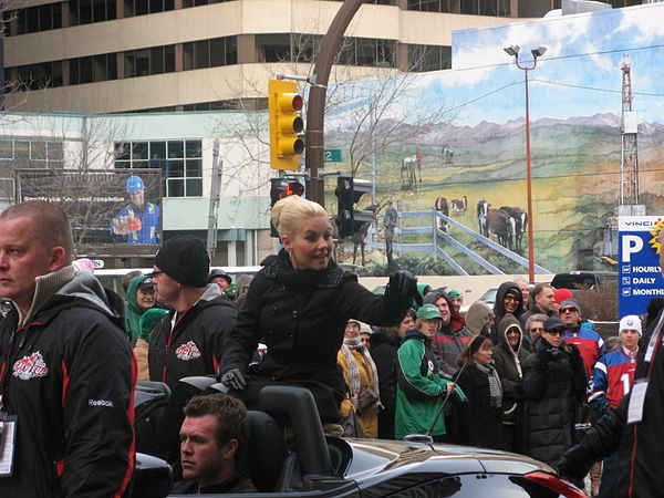 Cuthbert at 97th Grey Cup in 2009