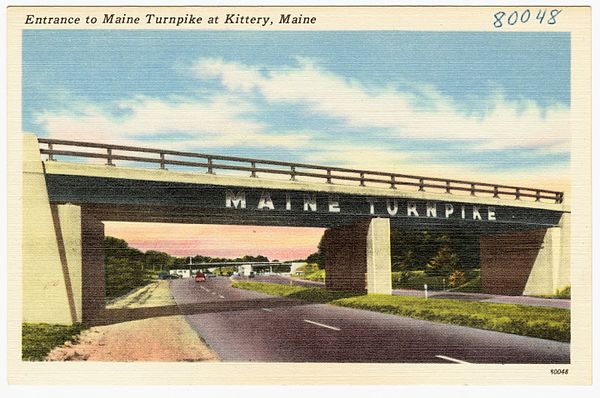 Early postcard showing entrance at Kittery