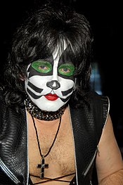 The band's current drummer Eric Singer is featured as a co-writer on only one Kiss track, "Back to the Stone Age", which is credited to the whole group. Eric Singer 2012.jpg